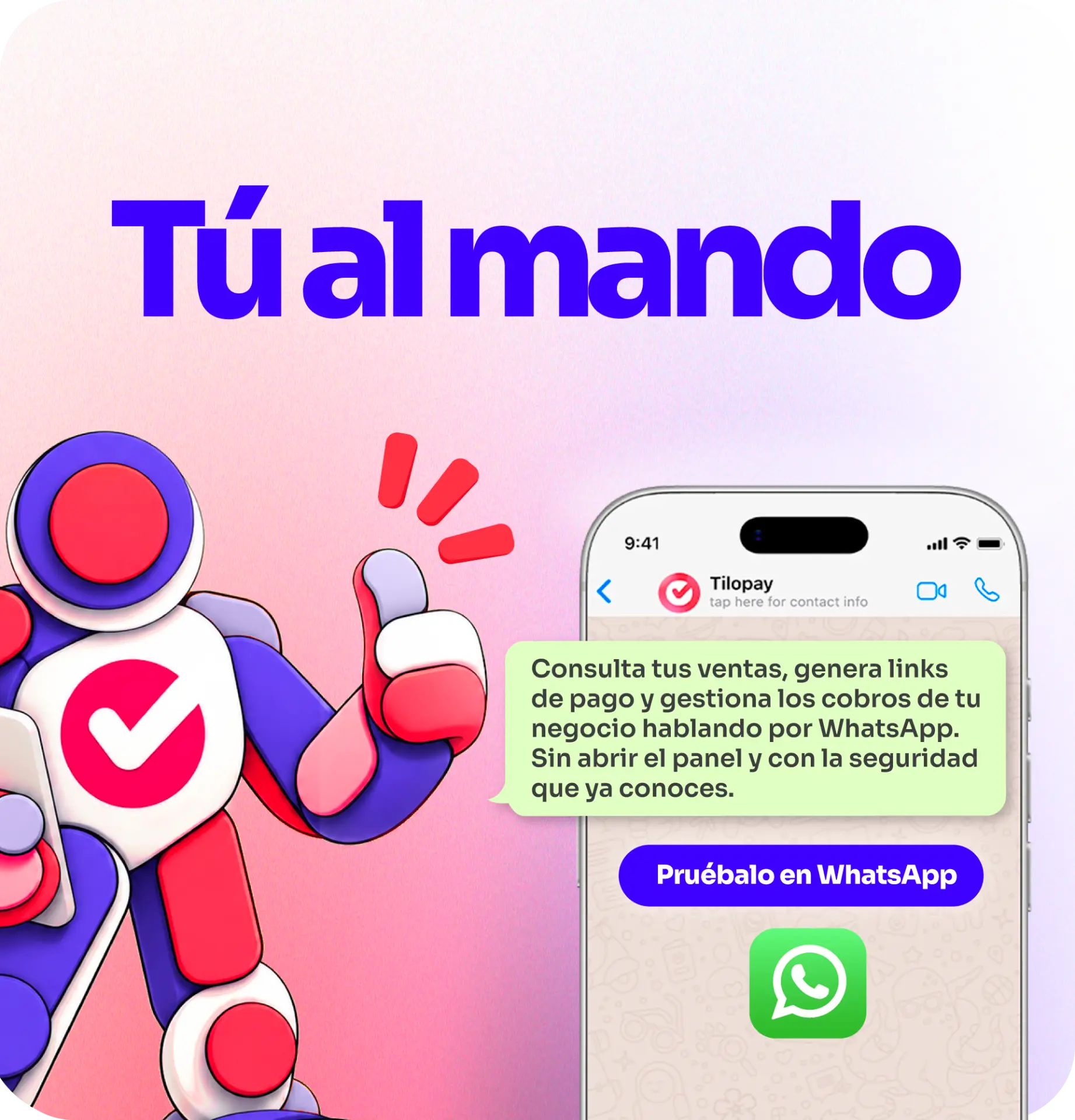 Ecosistema de pagos Tilopay para Asistente de WhatsApp