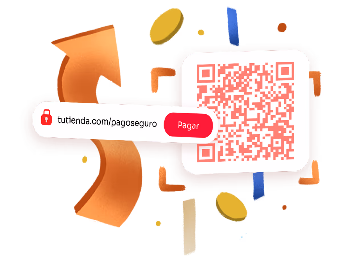 Phone displaying a Tilopay payment QR code